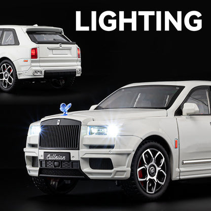 Rolls Royce Cullinan SUV Alloy Diecast Model Car with Openable Door Sound & Light Pull Back Car Vehicle Toy for Kids [Pack-1,Big Size]